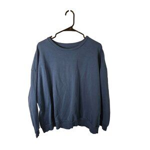 Universal Standard Blue‎ Crewneck Sweatshirt S